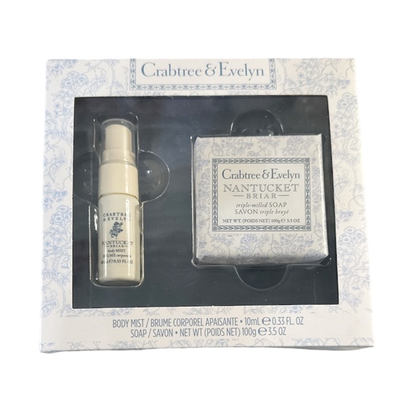 NEW Crabtree & Evelyn NANTUCKET BRIAR Soothing Body Mist & Triple Milled Soap - Picture 2 of 6